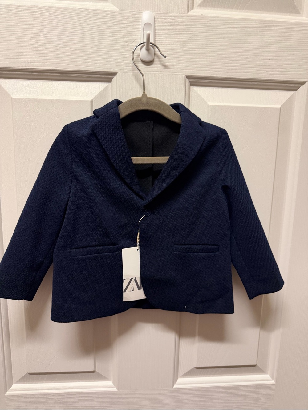 Zara Boys' Dark Navy Blazer Jacket